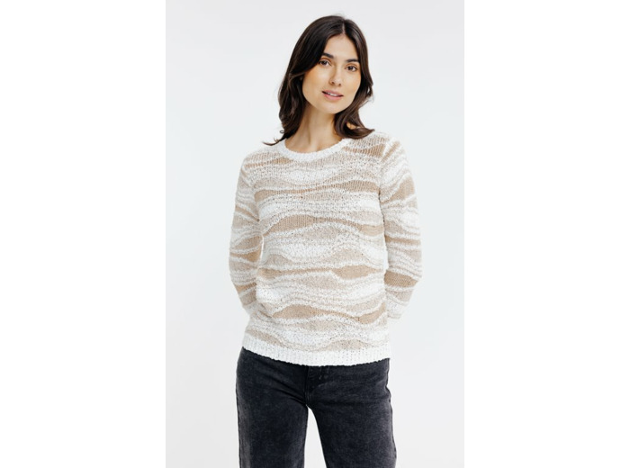 Pull maille fantaisie brillante