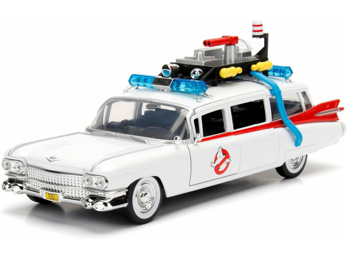 Jada ECTO-1 Metal 1:24 Casserole de Voiture Blanc (253235000) Taille Unique (Lot de 1)