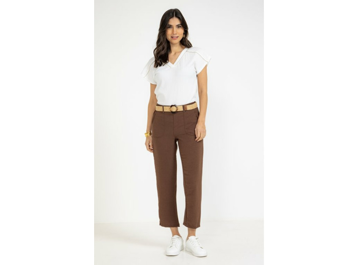 Pantalon fluide bouton coco