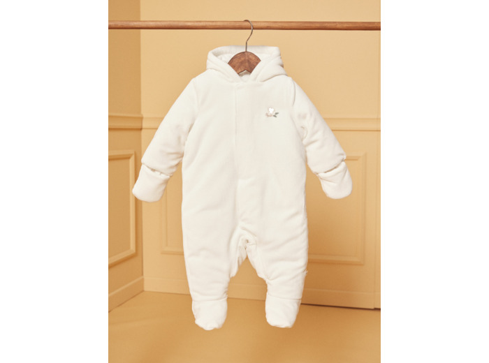 Pilote écru en velours