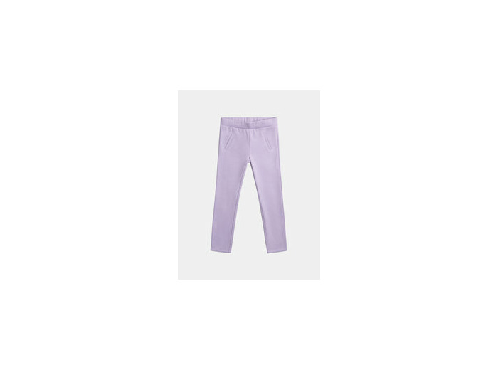 Pantalon en molleton doublé chaud violet pour fille