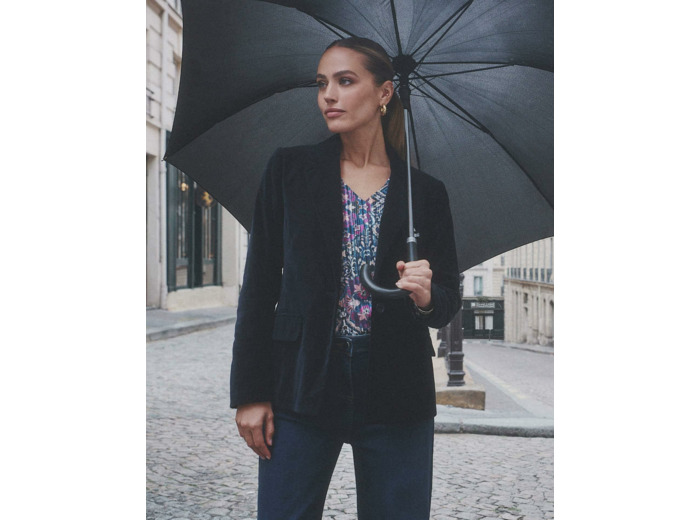 Veste courte uni MARINE Femme