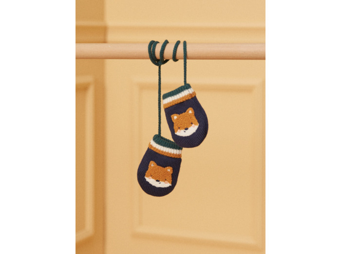 Moufles rayées renard