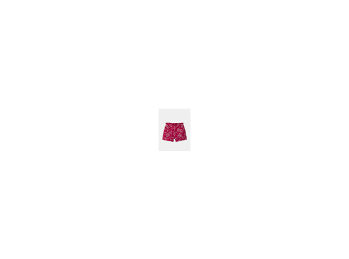 Short fuchsia à broderies florales pour filles