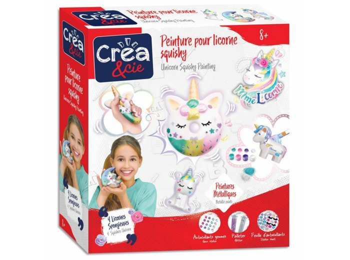 ATELIER DE PEINTURE - LICORNE SQUISHY - CRÉA & CIE
