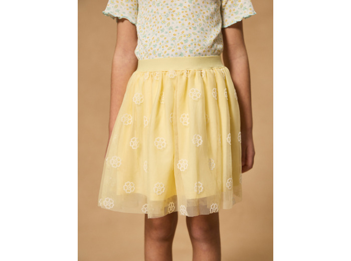 Jupe tutu fleur jaune