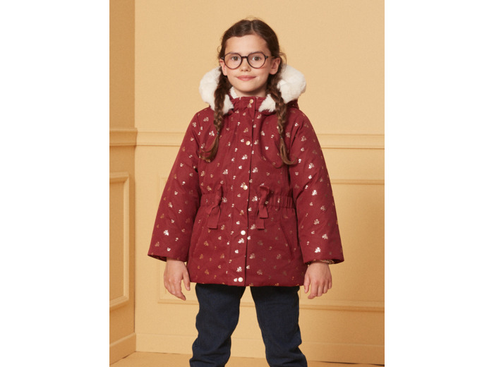 Parka 3 en 1 à motifs fleurs