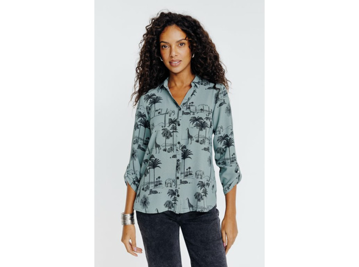 Chemise imprimé jungle