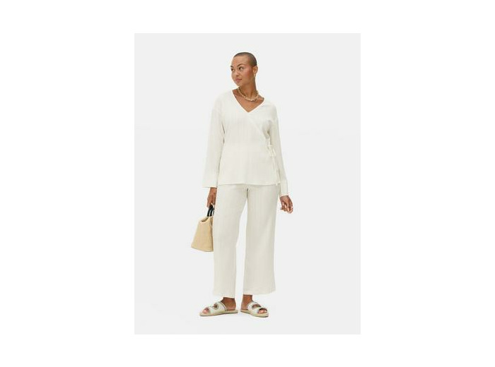 Chemisier cache-cœur froissé