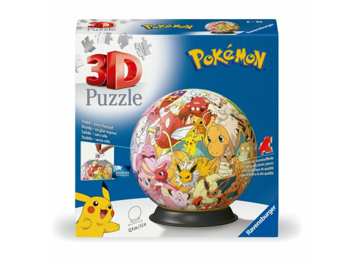 PUZZLE BALL 3D - 72 PIÈCES POKÉMON
