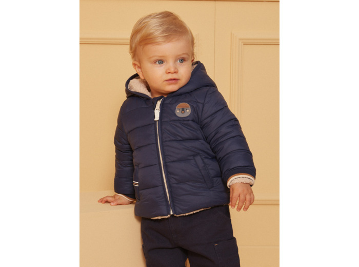 Doudoune à capuche matelassée