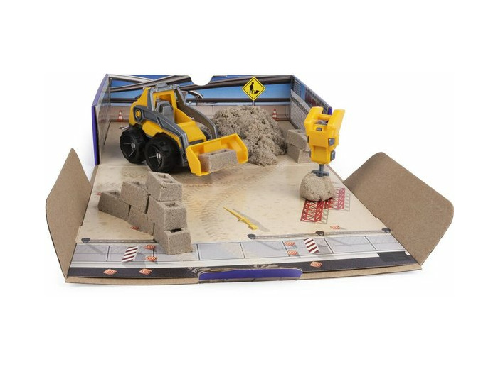 COFFRET CHANTIER KINETIC SAND - CREUSER ET DÉMOLIR 454G