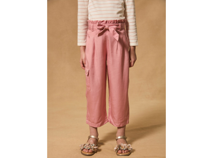 Pantalon wide leg ceinture