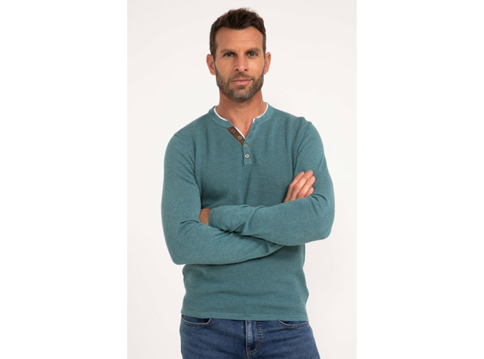 Pull col tunisien uni Jerti