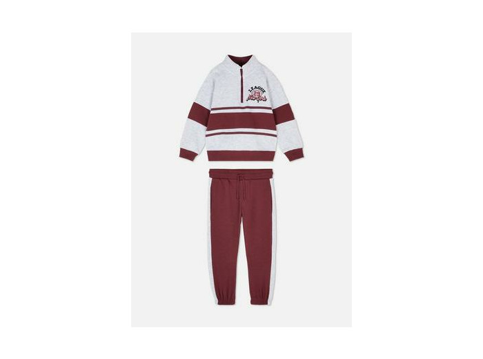 1,5–8 ans | Ensemble sweat-shirt et bas de jogging color block