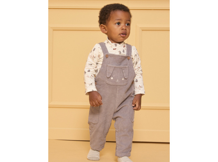 Salopette en velours côtelé