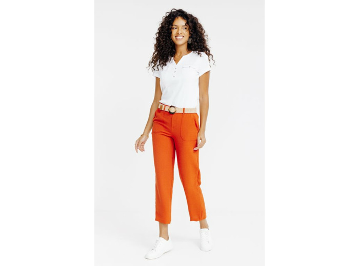 Pantalon fluide bouton coco