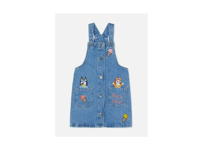 1,5-7 ans | Robe chasuble en jean Bluey