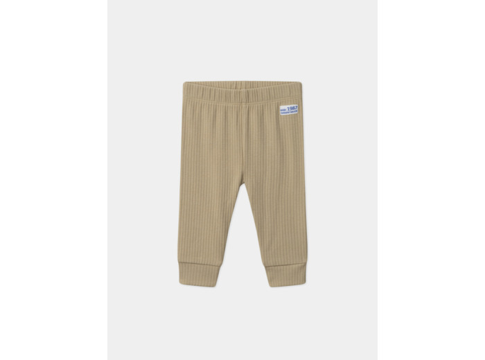 Legging uni côtelé