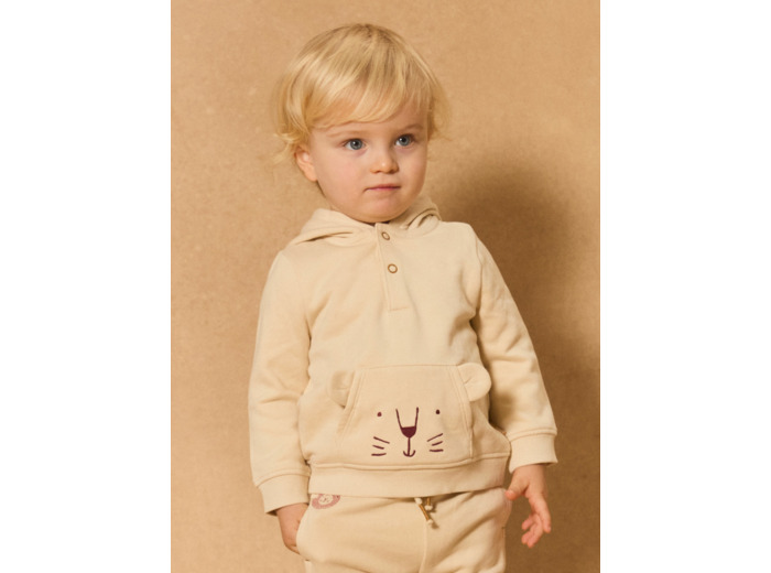 Sweat à capuche visage d'animal