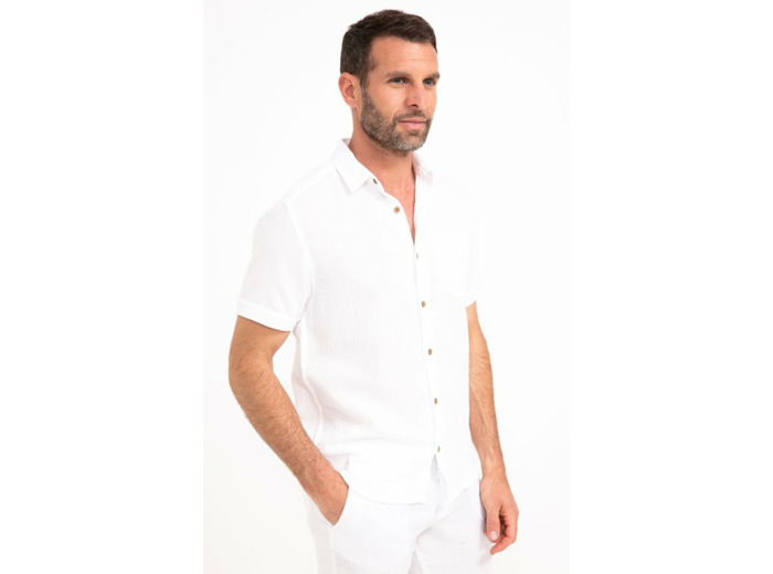 Chemise manches courtes Double Gaze