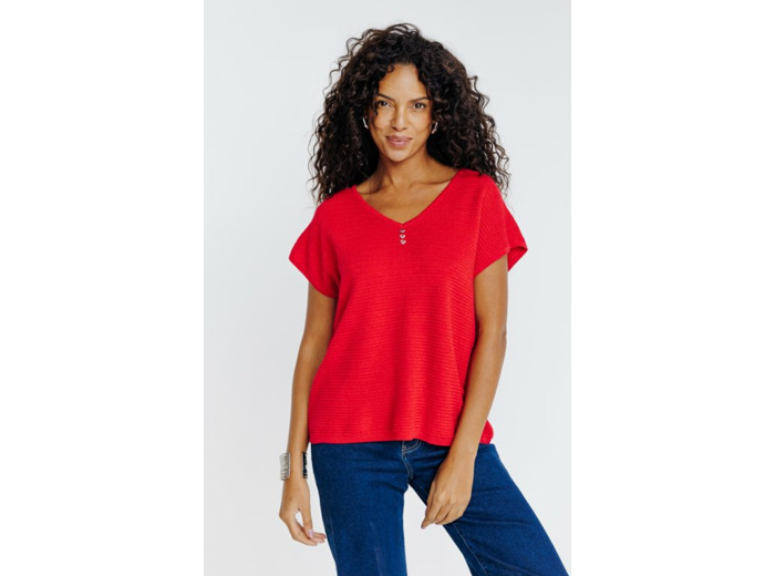 Pull maille brillante