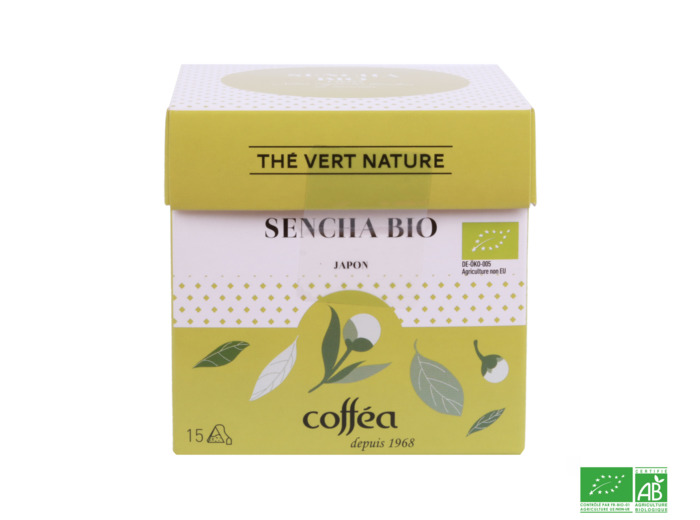 Boîte 15 sachets Thé vert Sencha Japon BIO
