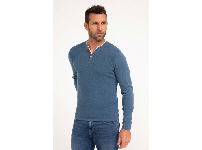 Pull col tunisien uni Jerti
