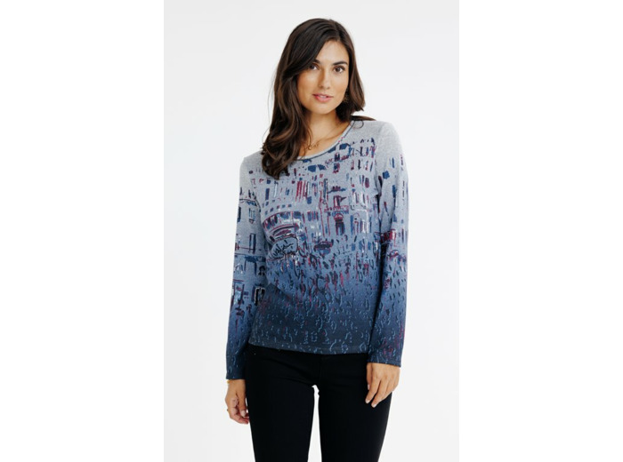 T-Shirt Manches Longues Col Rond