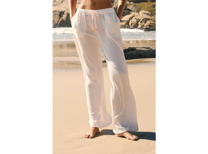 Pantalon fluide élastiqué,Pantalon fluide élastiqué;${refinementColor}