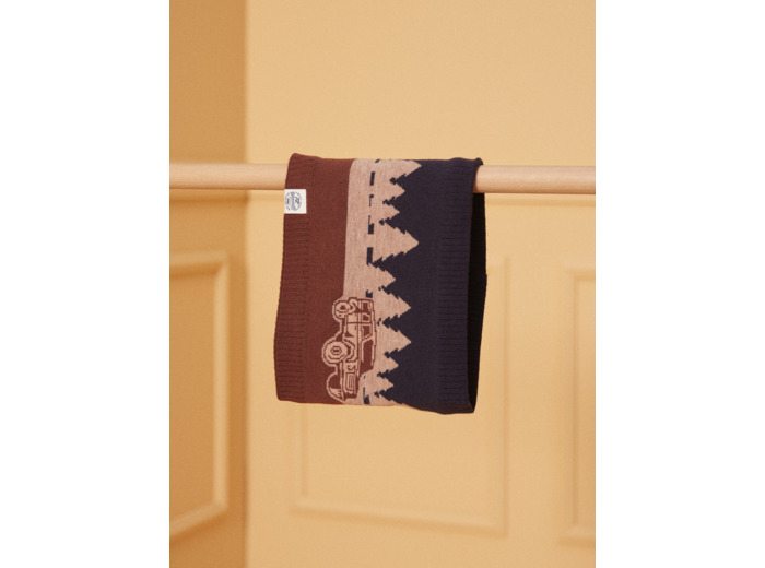 Snood tricot jacquard