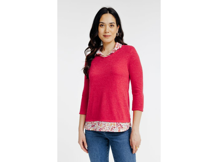 Tee-shirt 2-en-1 manches 3/4