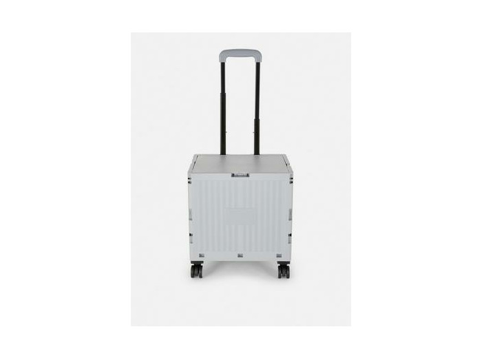 Caisse pliable à roulettes