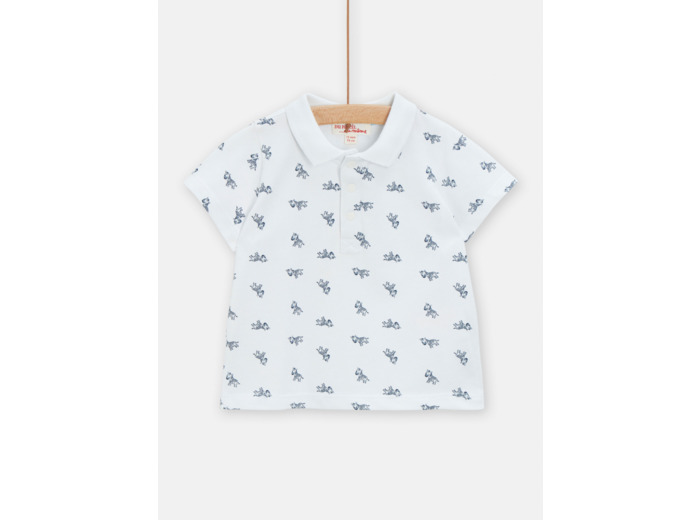 Polo blanc pour bébé garçon