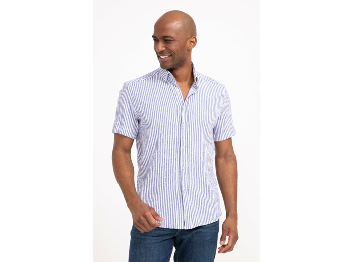 Chemise manches courtes Ray Seersucker