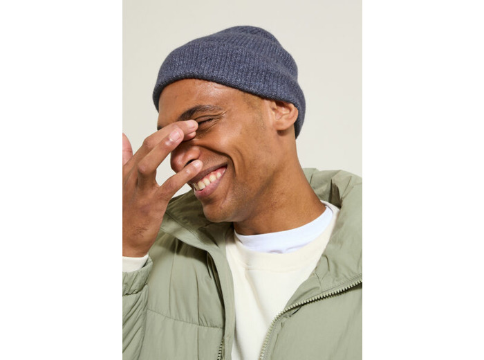 Bonnet en maille - Violet