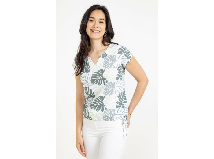 Tee-shirt imprimé feuillage