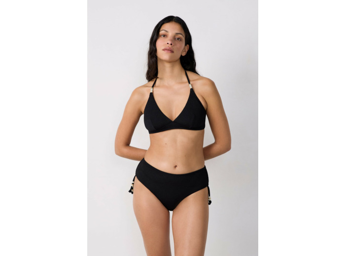 Culotte bikini détails perles bas de maillot