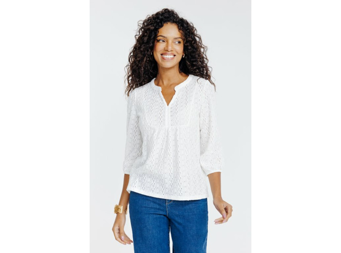 Tee-shirt uni manches 3/4