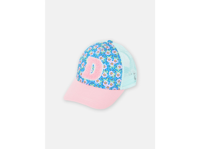 Casquette à motif fleurs pour fille