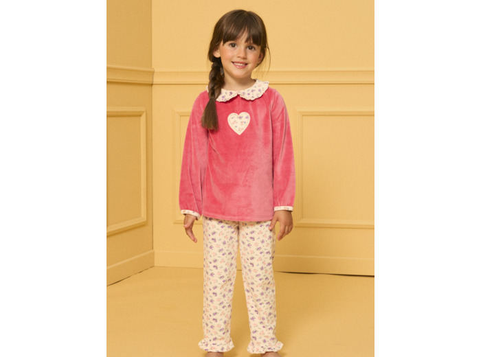 Pyjama Velours Coeur