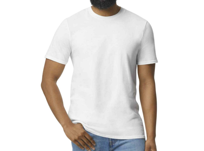 Tshirt SOFTSTYLE EZ Adulte (Blanc)
