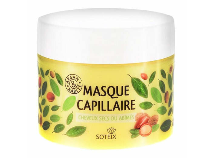 Masque capillaire pour cheveux secs ou abîmés Argan & Karité 500ml
