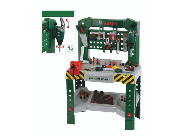 ETABLI ATELIER BOSCH 77 ACCESSOIRES ET PERCEUSE À COLONNE