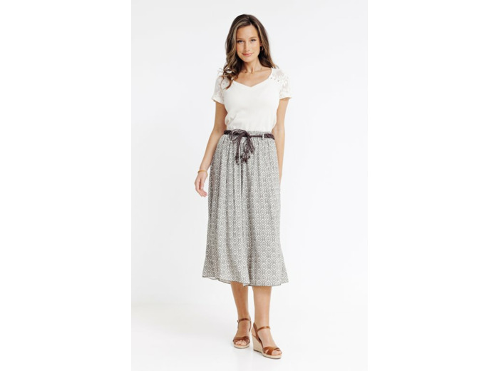 Jupe longue viscose ECOVERO