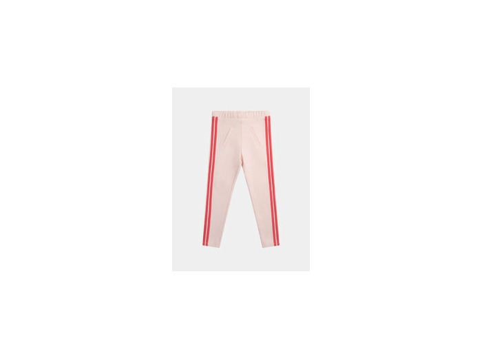 Pantalon rose à bandes colorées pour fille