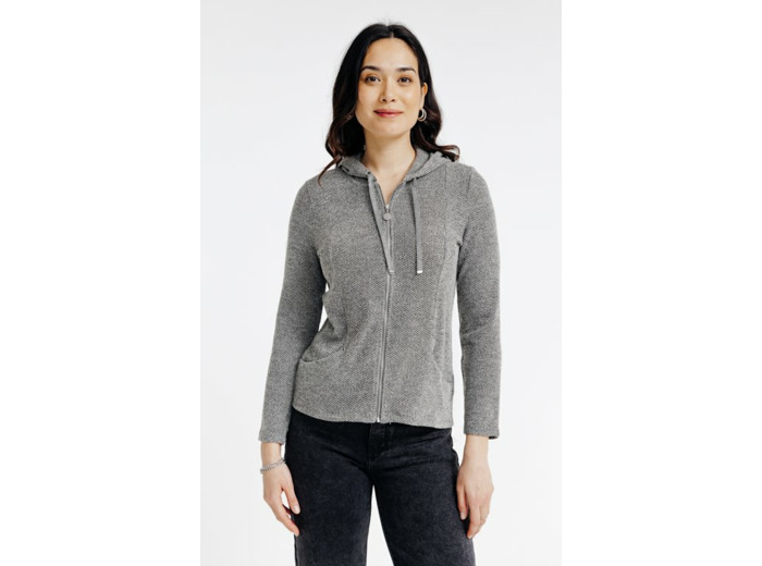 Cardigan matière fantaisie