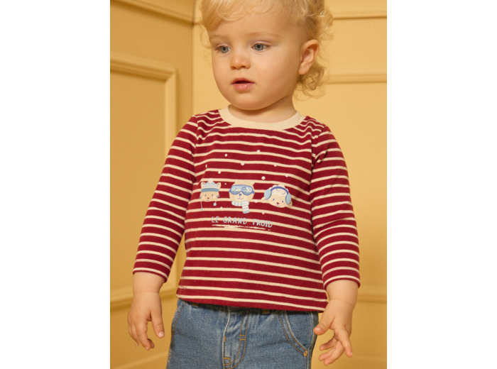 Tshirt à manches longues rayé