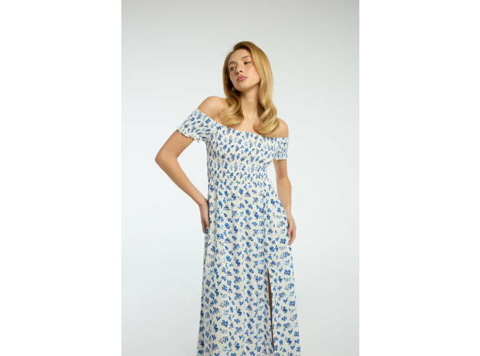 Robe midi en viscose