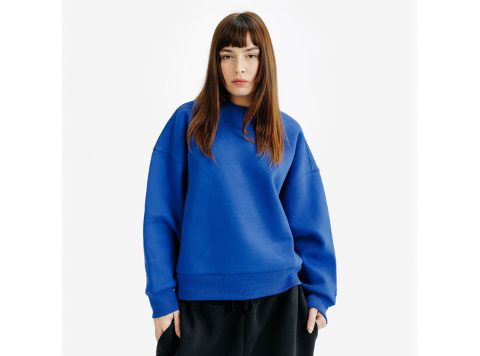 Sweat col rond femme, Elementals, bleu